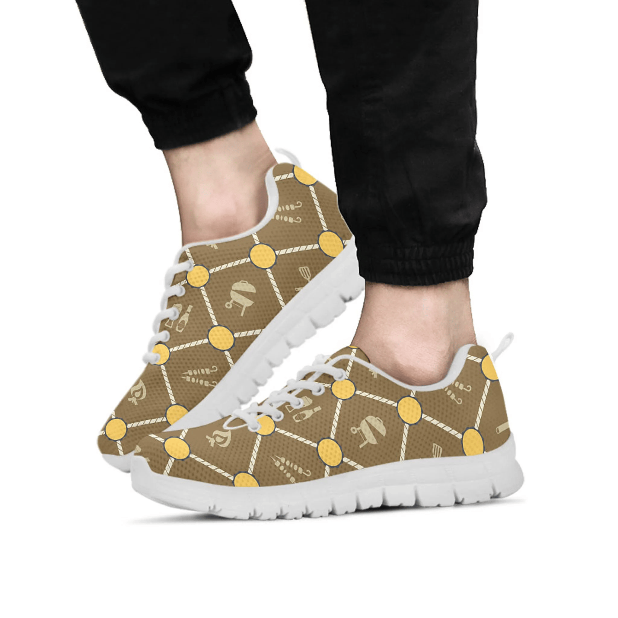 BBQ Shoes, Barbecue Sneaker, Barbeque Lover tennis shoe, custom shoe, mom dad child shoe