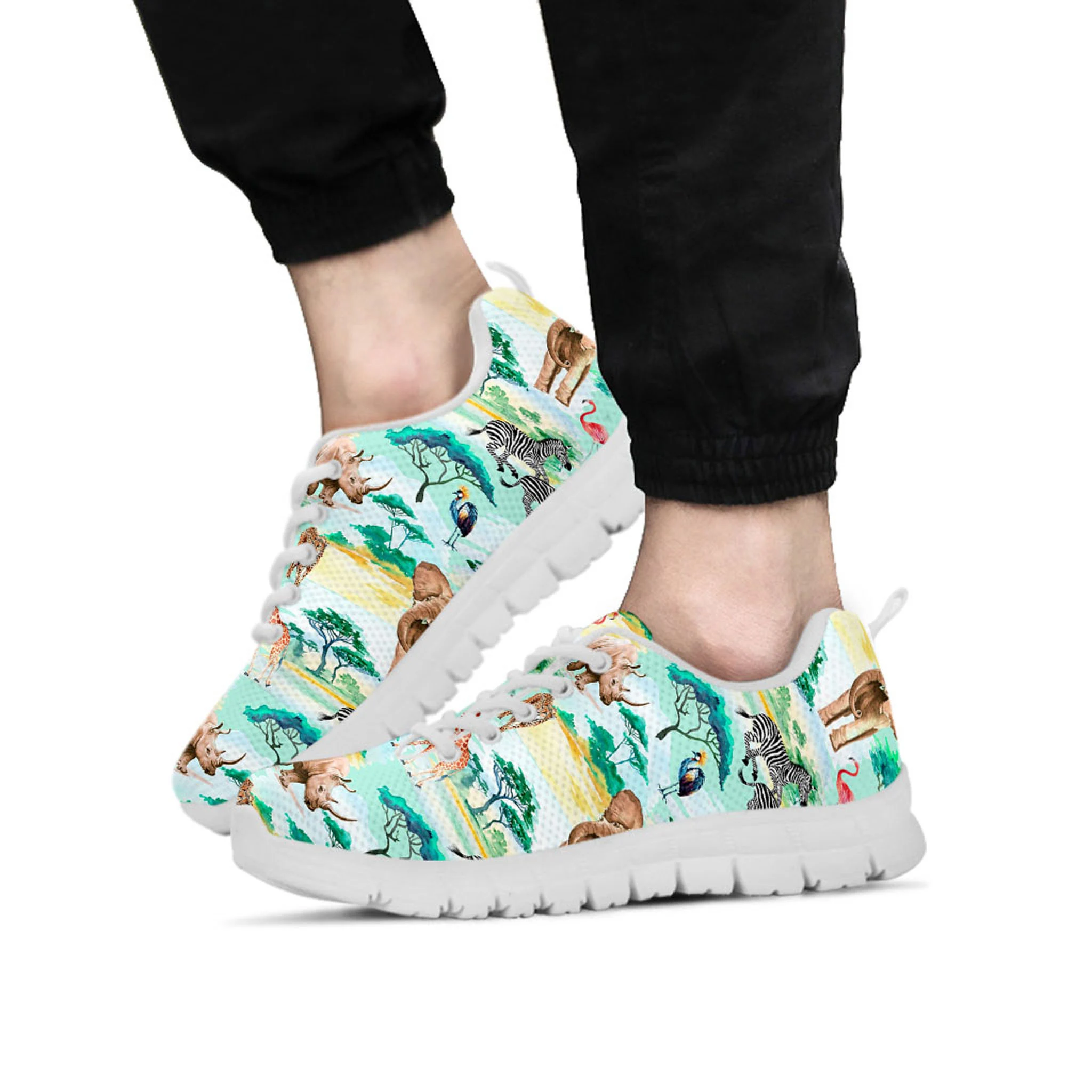 African Safari Shoes, Animal Sneaker, Animal Lover tennis shoe, custom shoe, mom dad child shoe