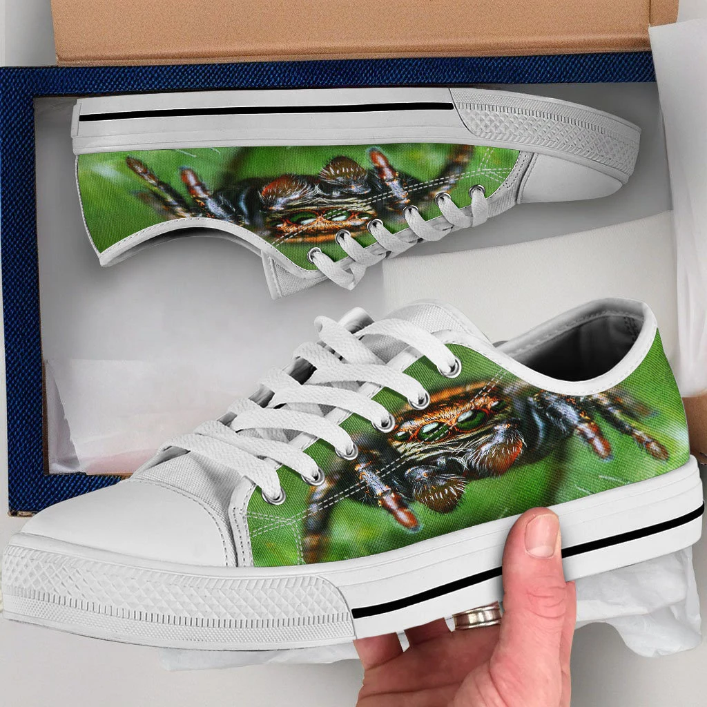 Spider Print Casual Shoes, Men's and Women's Lace-Up Sneakers, Stylish Spider Design, Comfortable Everyday Footwear, Unique Spider Pattern