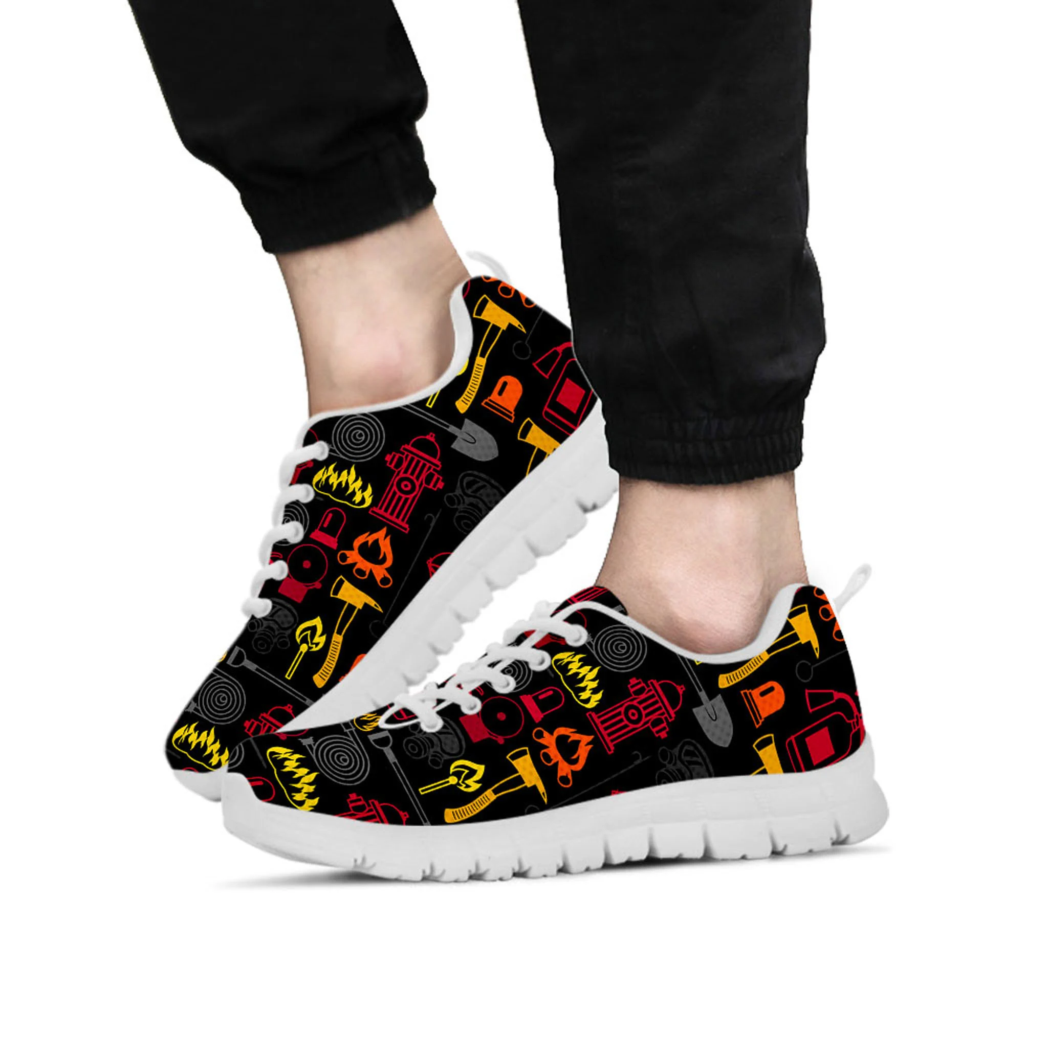 Firefighter Shoes, Firefighter Sneaker, Firefighter Lover tennis shoe, custom shoe, mom dad child shoe