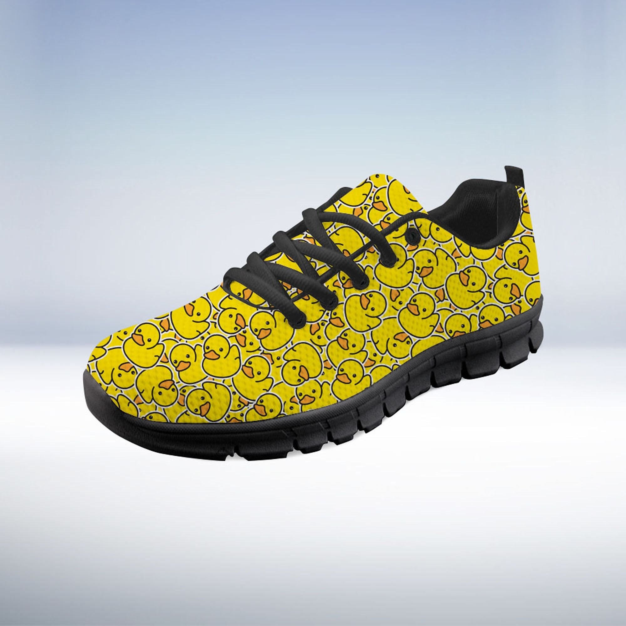 Rubber Duck Shoes, Rubber Duck Sneaker, Rubber Duckie Lover tennis shoe, custom shoe, mom dad child shoe