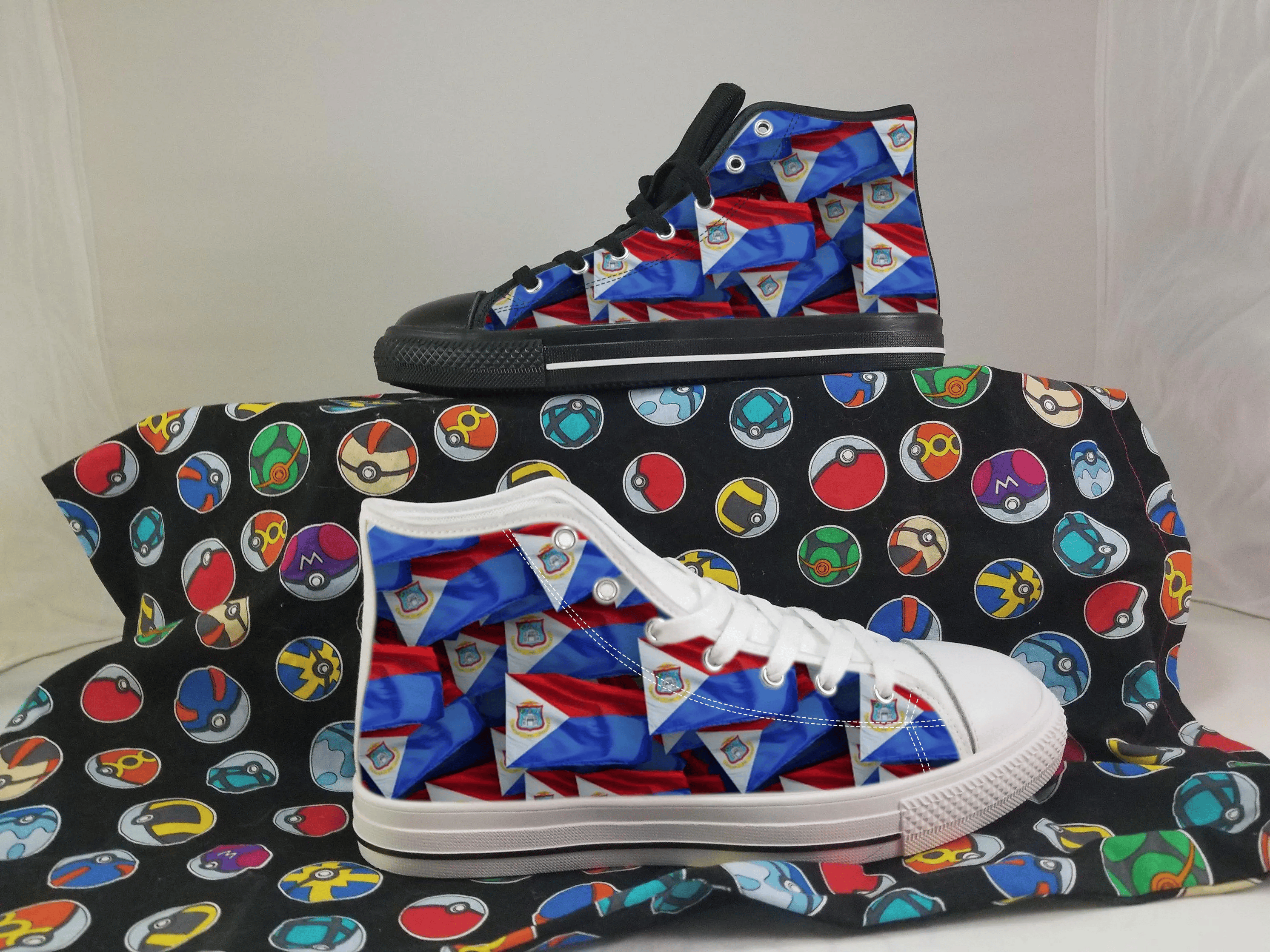 Sint Maarten Shoes, Sint Maarten High Top Sneaker, Sint Maarten Fan Converse style hightop, custom shoe, mom dad child shoes