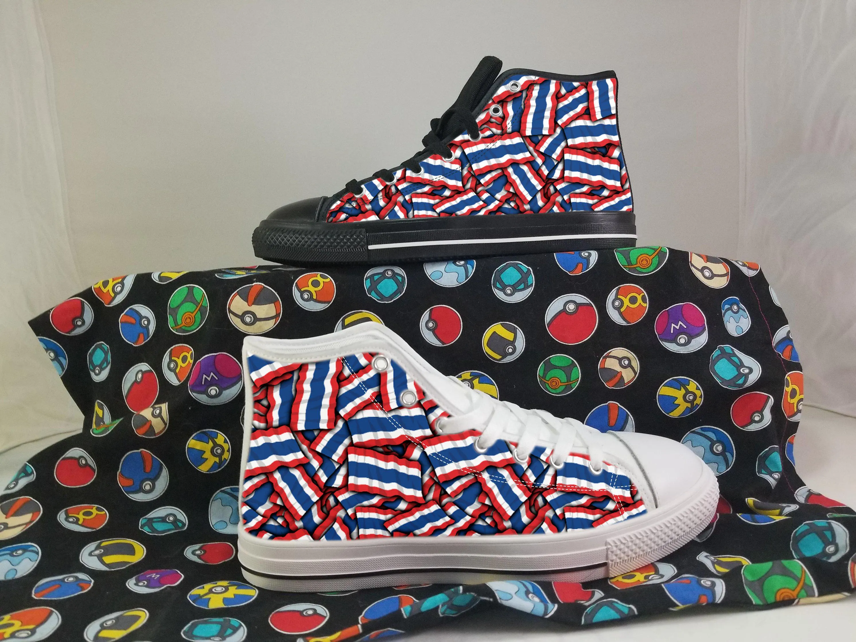 Thailand Shoes, Thailand High Top Sneaker, Thailand Fan Converse style hightop, custom shoe, mom dad child shoes