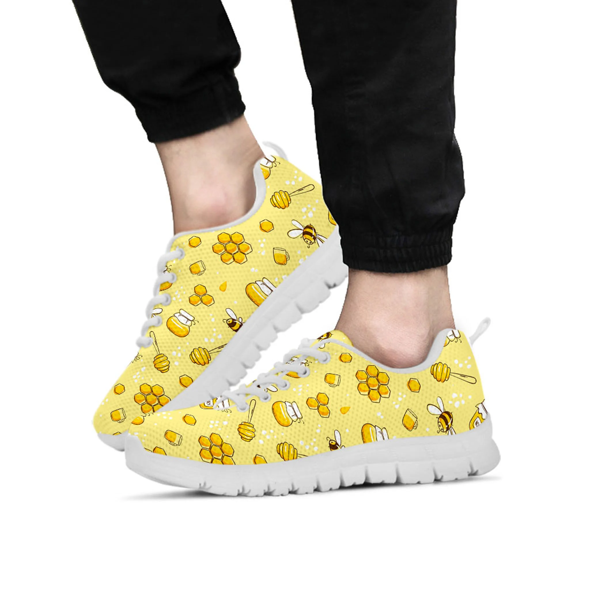 Bees Shoes, Bees Sneaker, Honey Lover tennis shoe, custom shoe, mom dad child shoe