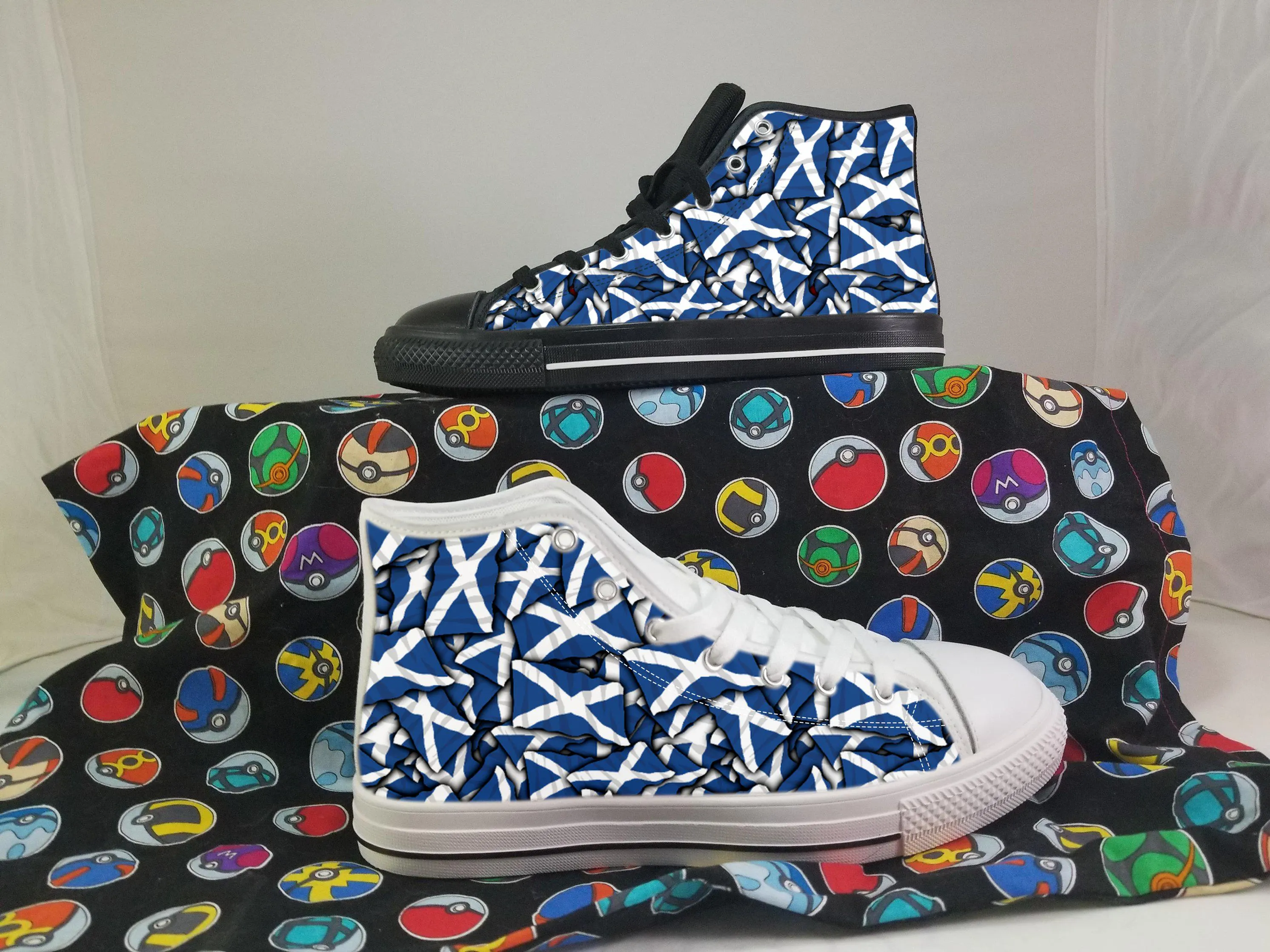 Scotland Shoes, Scotland High Top Sneaker, Scotland Fan Converse style hightop, custom shoe, mom dad child shoes