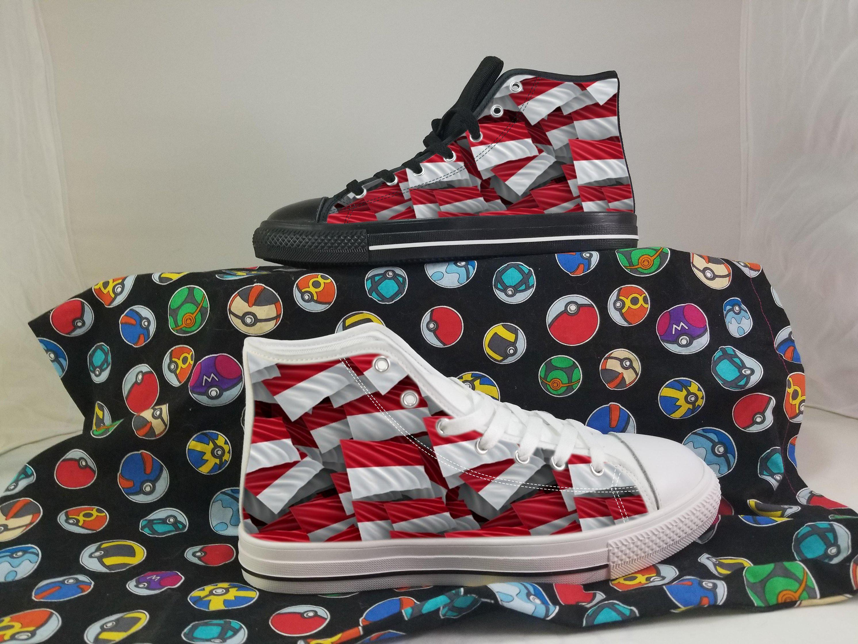 Indonesia Flag Converse Style Canvas Sneakers, Indonesia Converse Style High Tops, Comfort Walking Shoes, Indonesia Pattern Shoes mens