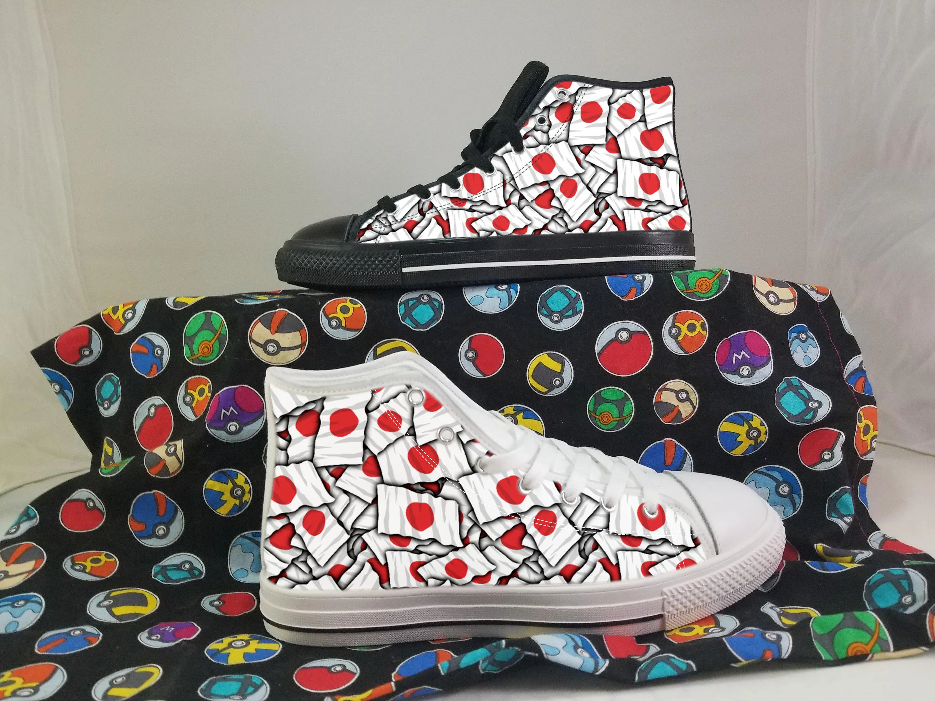 Japan Shoes, Japan High Top Sneaker, Japan Fan Converse style hightop, custom shoe, mom dad child shoe