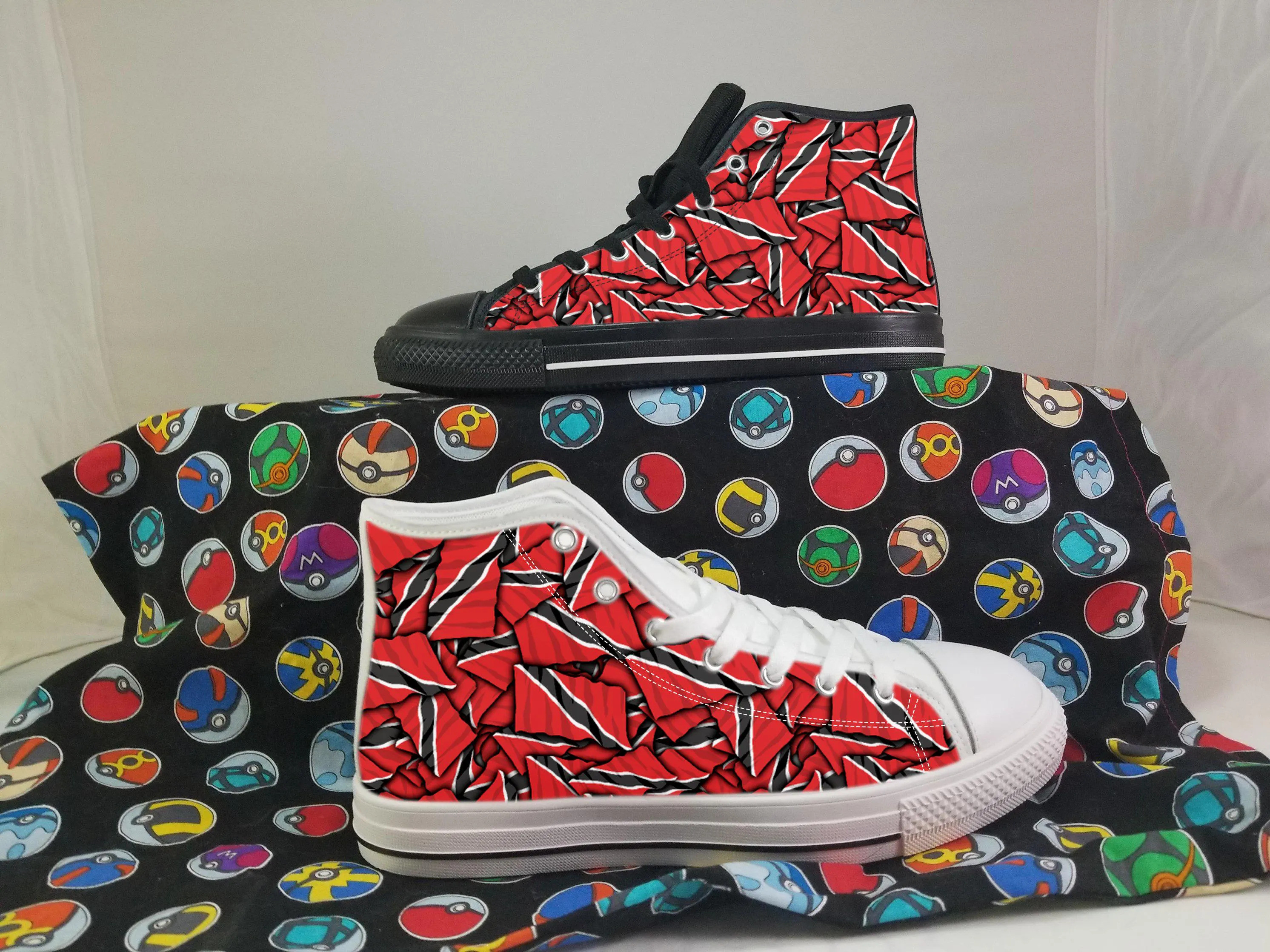 Trinidad and Tobago Shoes, Trinidad and Tobago High Top Sneaker, Trinidad and Tobago Fan Converse style hightop, custom shoe, mom dad child