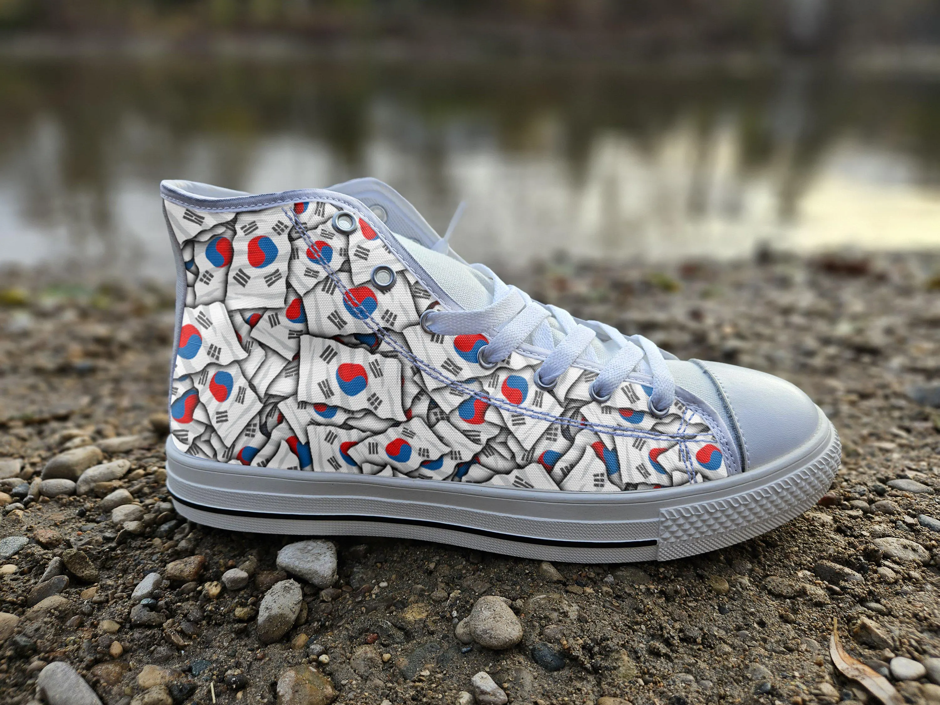 Korea Shoes, Korea High Top Sneaker, Korea Fan Converse style hightop, custom shoe, mom dad child shoes