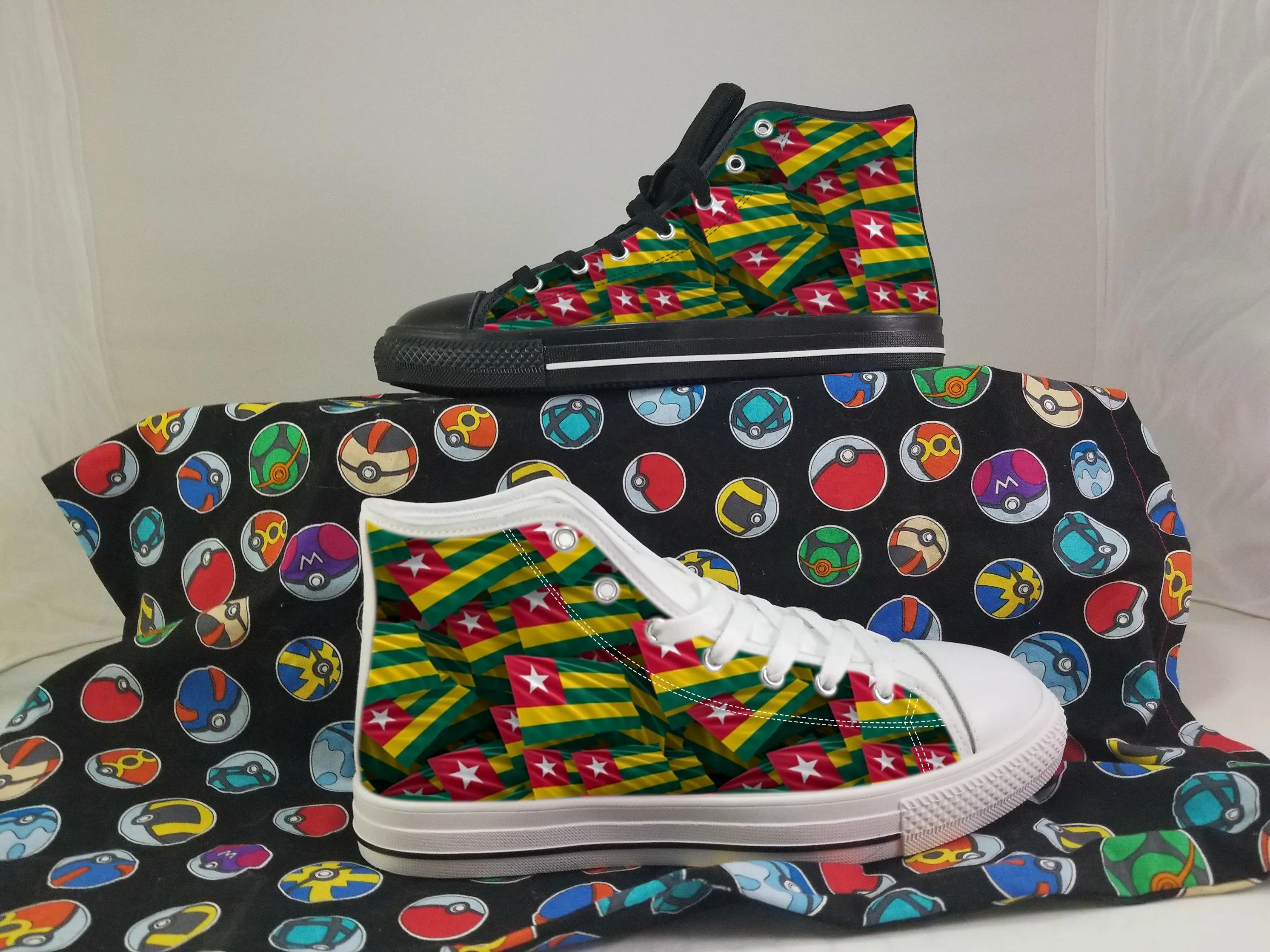 Togo Shoes, Togo High Top Sneaker, Togo Fan Converse style hightop, custom shoe, mom dad child shoes