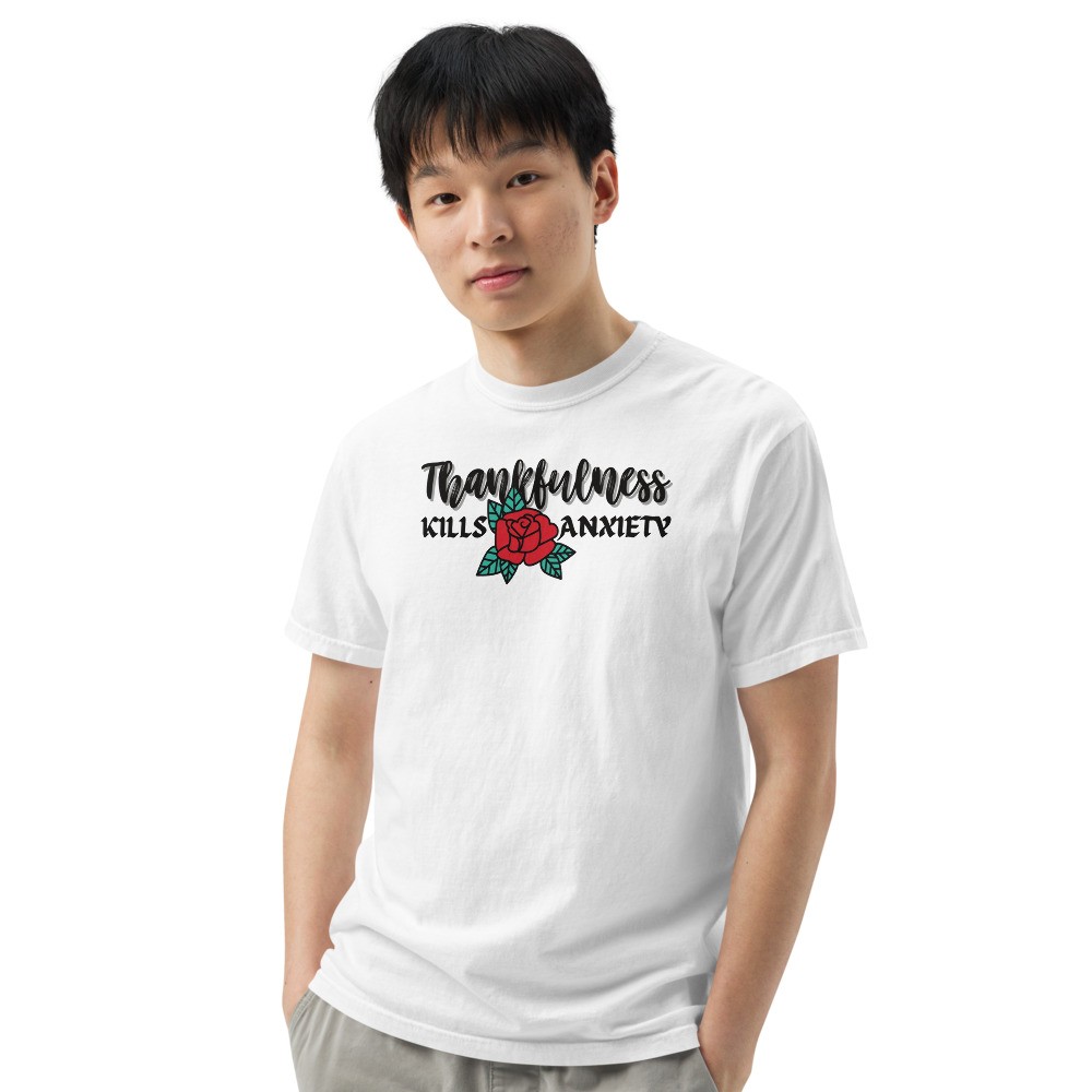 Thankfulness Kills Anxiety T-Shirt | Suicide Prevention Awareness Shirt