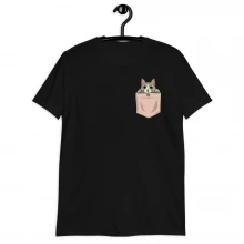 Cute cat shirt Pocket design