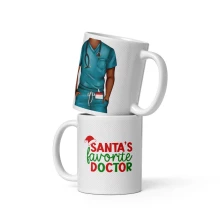 Santa Favorite Doctor White glossy mug 11 oz, 15 oz, 20 oz