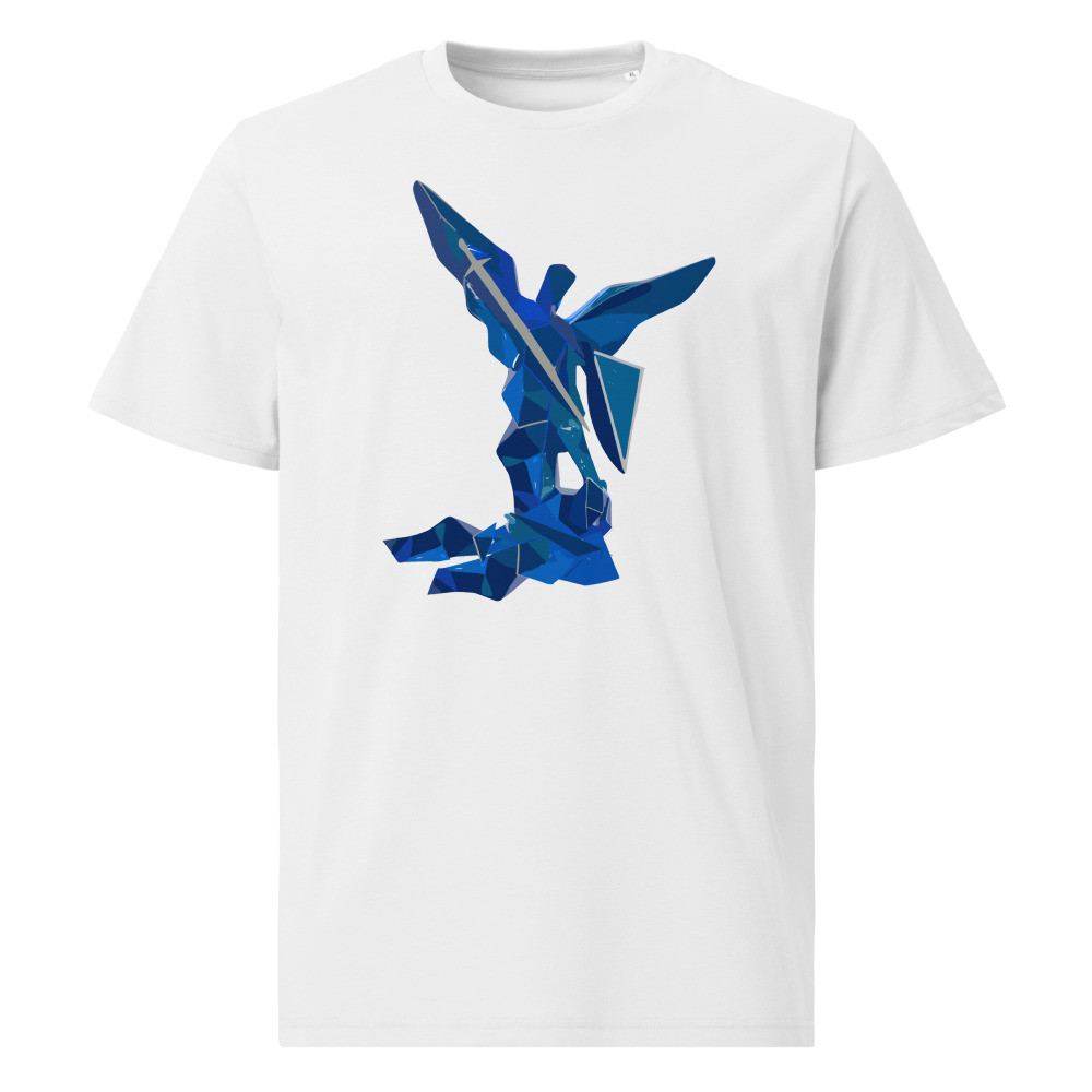 St. Michael Blue Abstract T-Shirt, Organic Cotton
