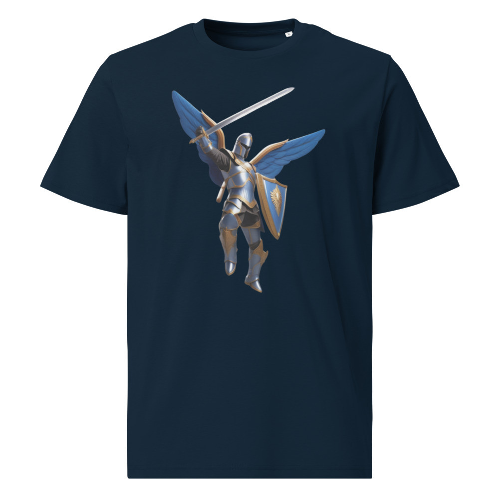 St. Michael Blue Armor T-Shirt, Organic Cotton