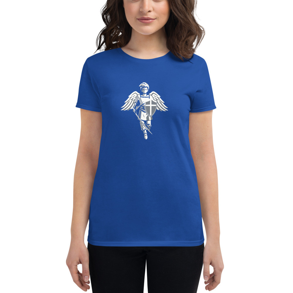 Women's St. Michael Statue short sleeve T-Shirt