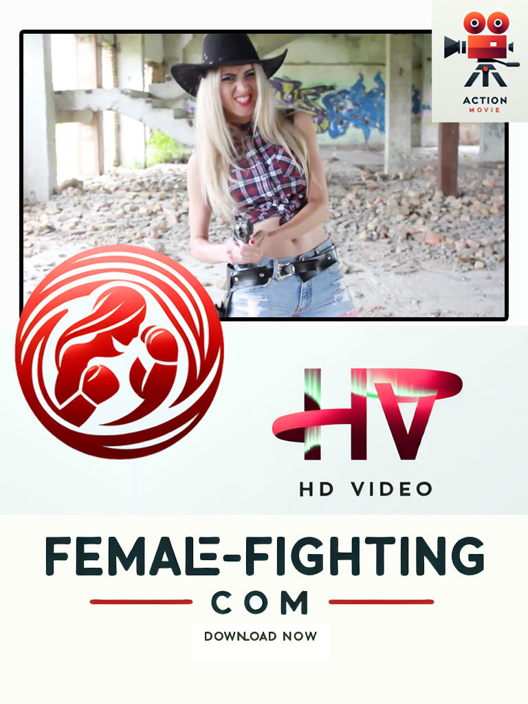Cowgirls duel in ruins - Vera vs Amelie - HD Movie - 5:20