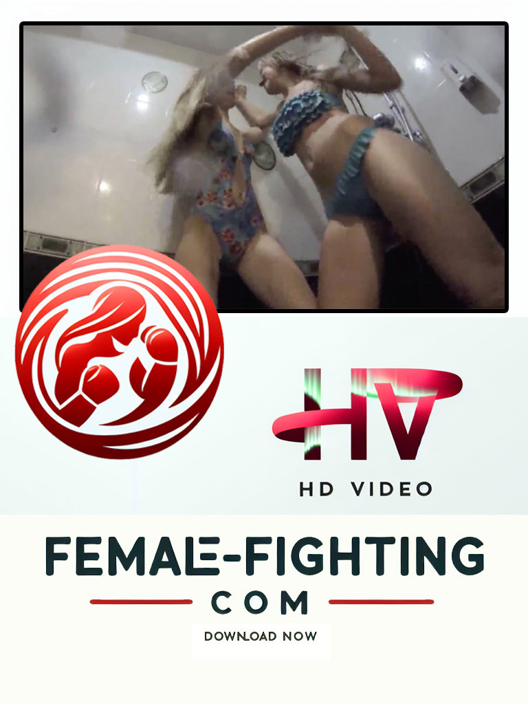 Fight in the shower - Emily vs Nastja - HD Video - 4:34