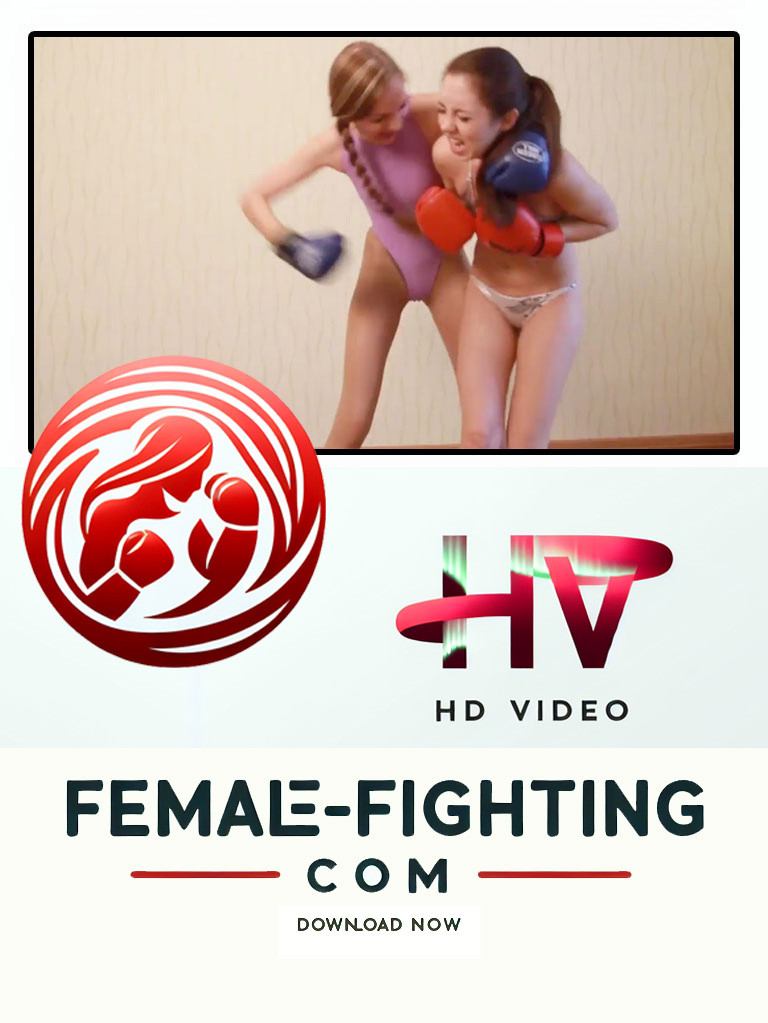 Bikini boxing - HD Video - Caty vs Emily - 8:00