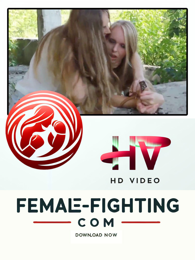 Punching fight in ruins - Nastja vs Emily - HD Video - 10:39