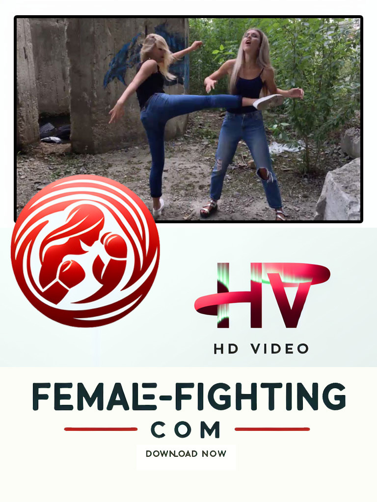 Fight in ruins - Amelie vs Darcy - HD Video - 4:27