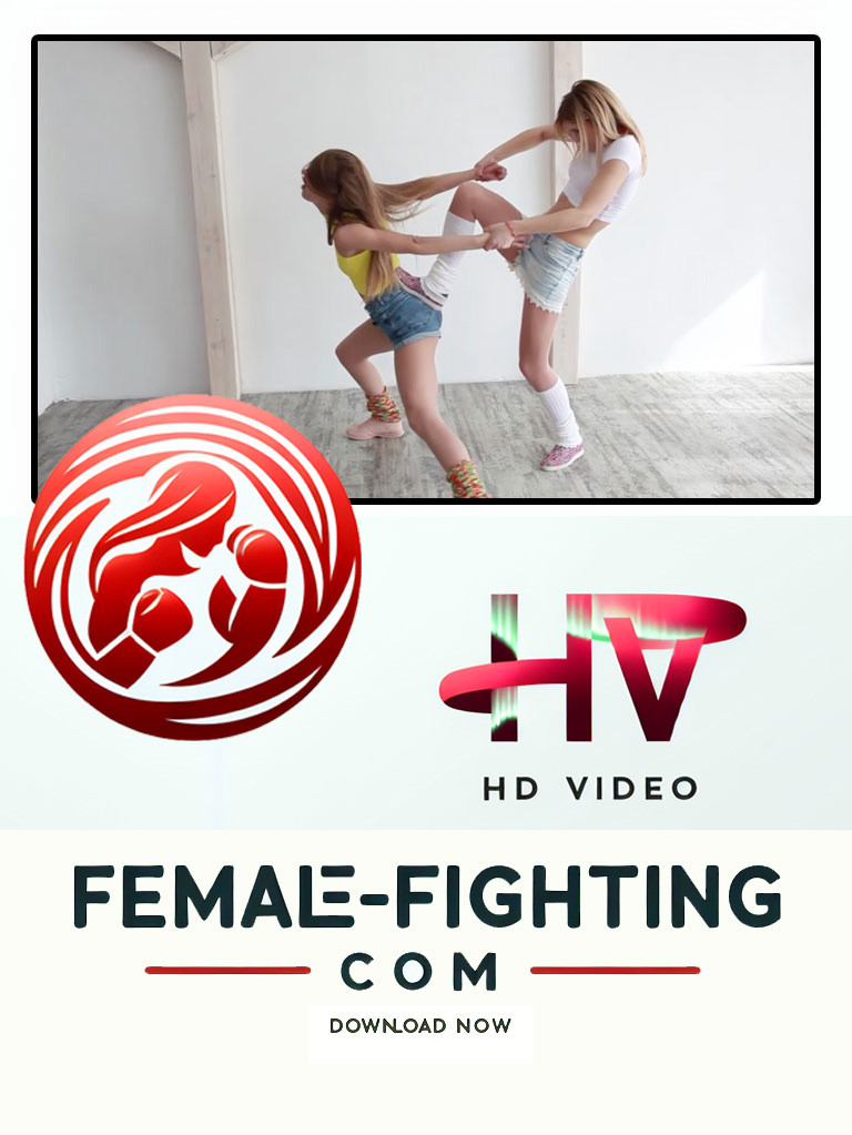 Slugging and Wrestling - Laura vs Irene - HD Video - 5:58