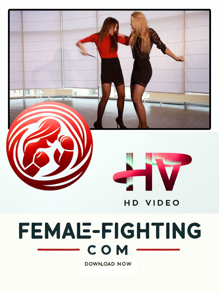 Fight with toyknife - Sabrina vs Jillian - HD Video - 4:03