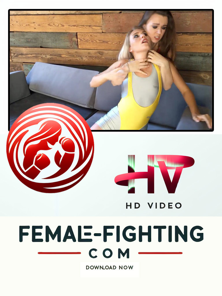 Fight on couch in lycra - Renee, Blanca - HD Video - 6:36