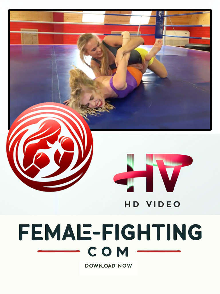 Wrestling match in ring - Maya vs Vera - HD Video - 5:37