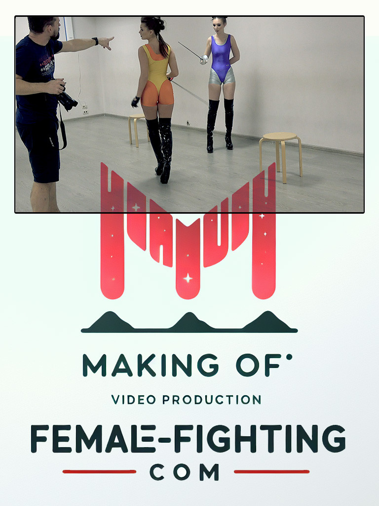 Making of - Fencing in leotards - Zoe, Tess - FULL HD - 13:27
