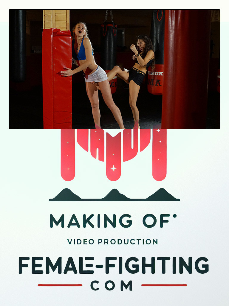 Making of - Gym fight in miniskirts - Sabrina, Maya - 9:04