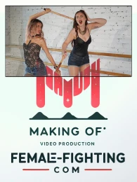 Making of - Stickfighting - Amelie vs Tess - FULL HD - 13:08