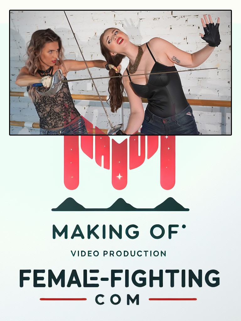 Making of - Fencing duel in studio - Tess, Amelie - 13:32