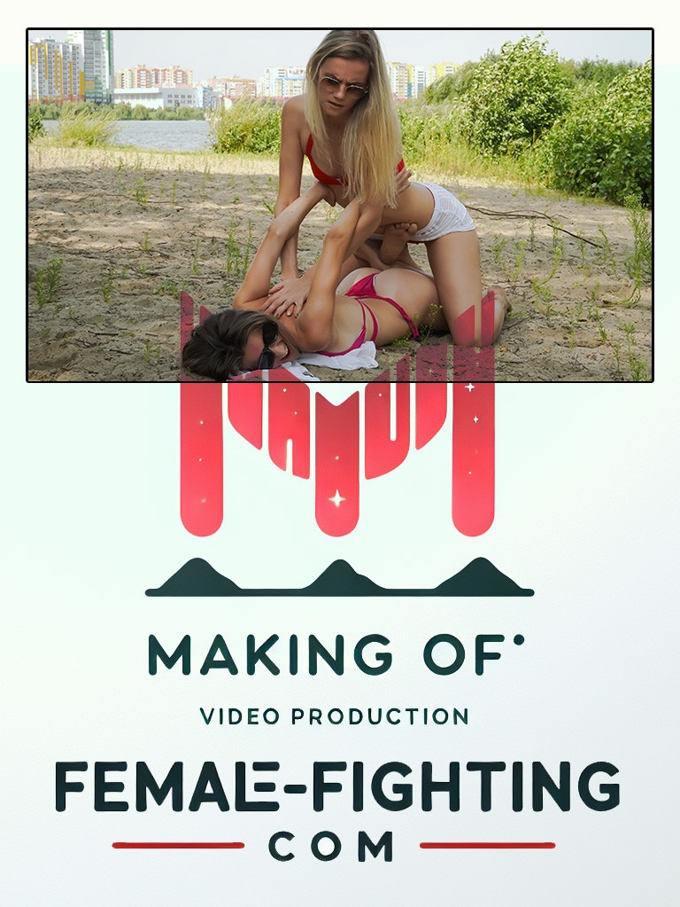 Making of - Bikini beach fight - Amelie, Jillian - 10:40