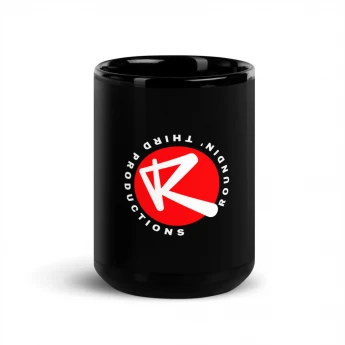 Roundin' Third Productions Black Glossy Mug