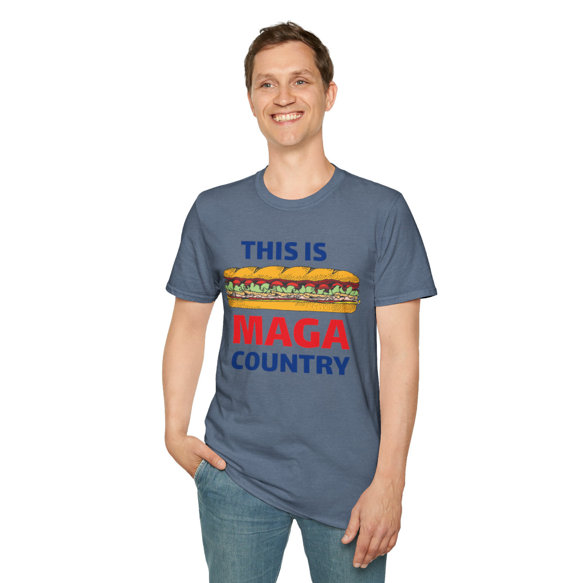 MAGA Country  Sammich Unisex Softstyle T-Shirt