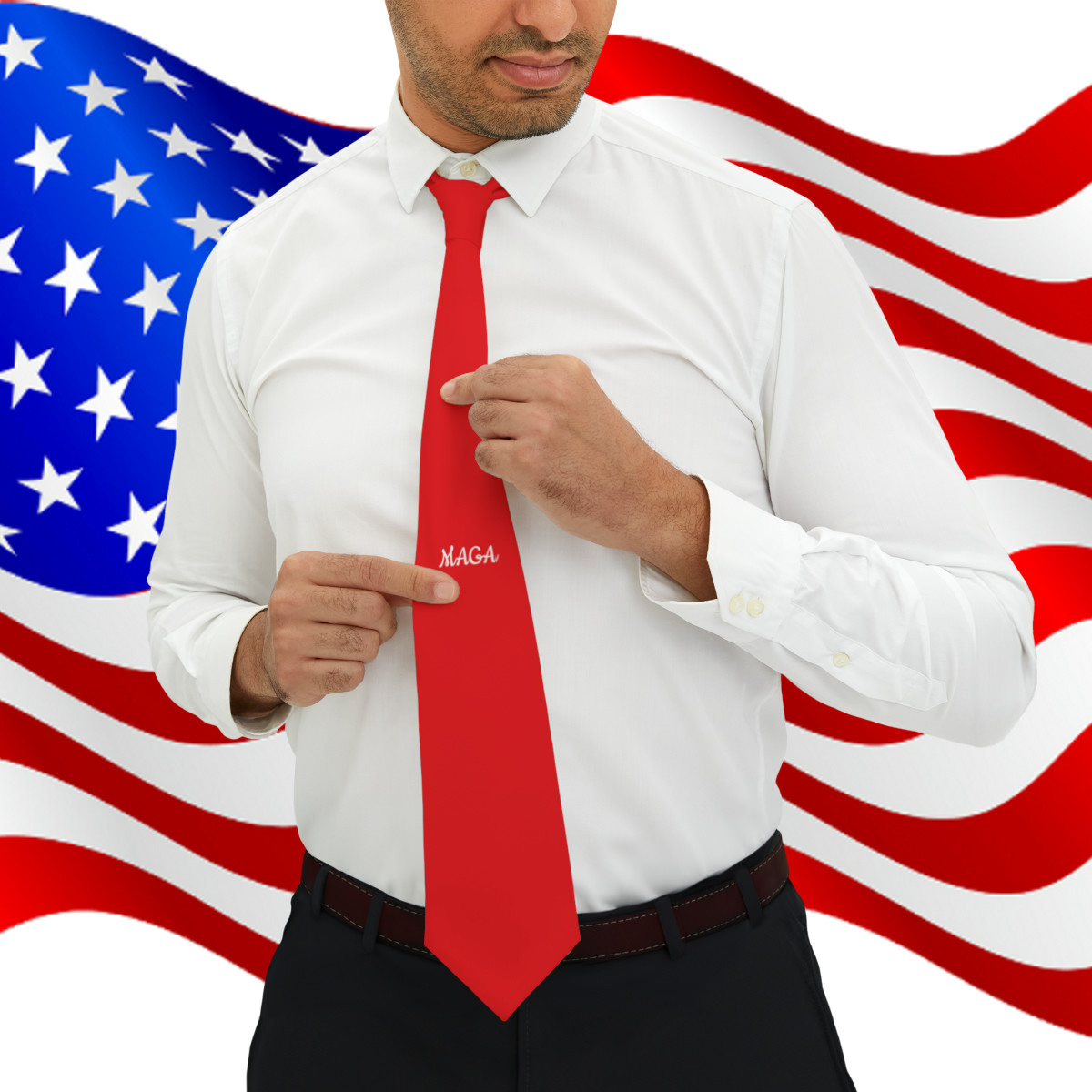 MAGA Red Necktie