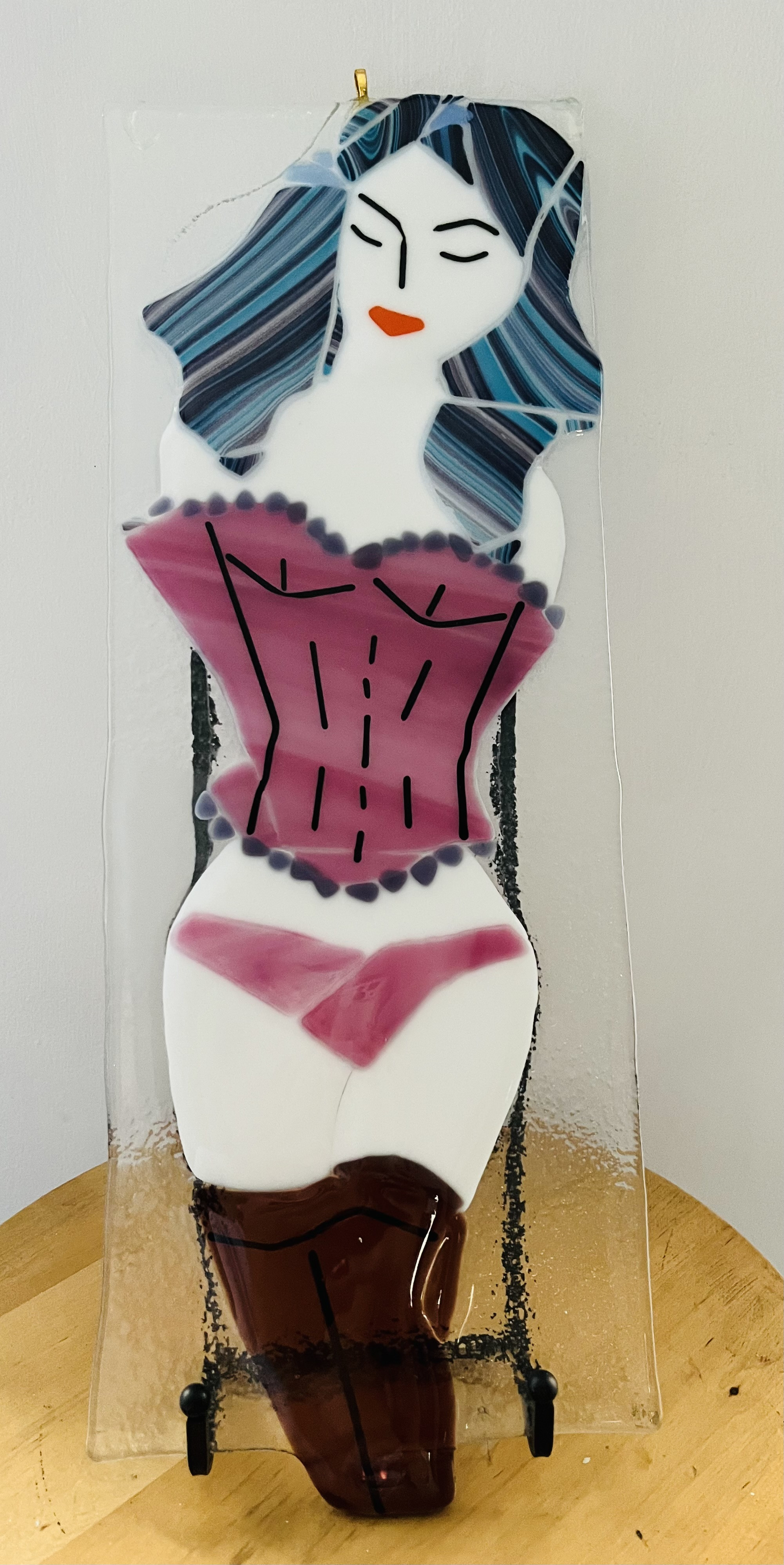 Kinky Lady, Glass Painting
