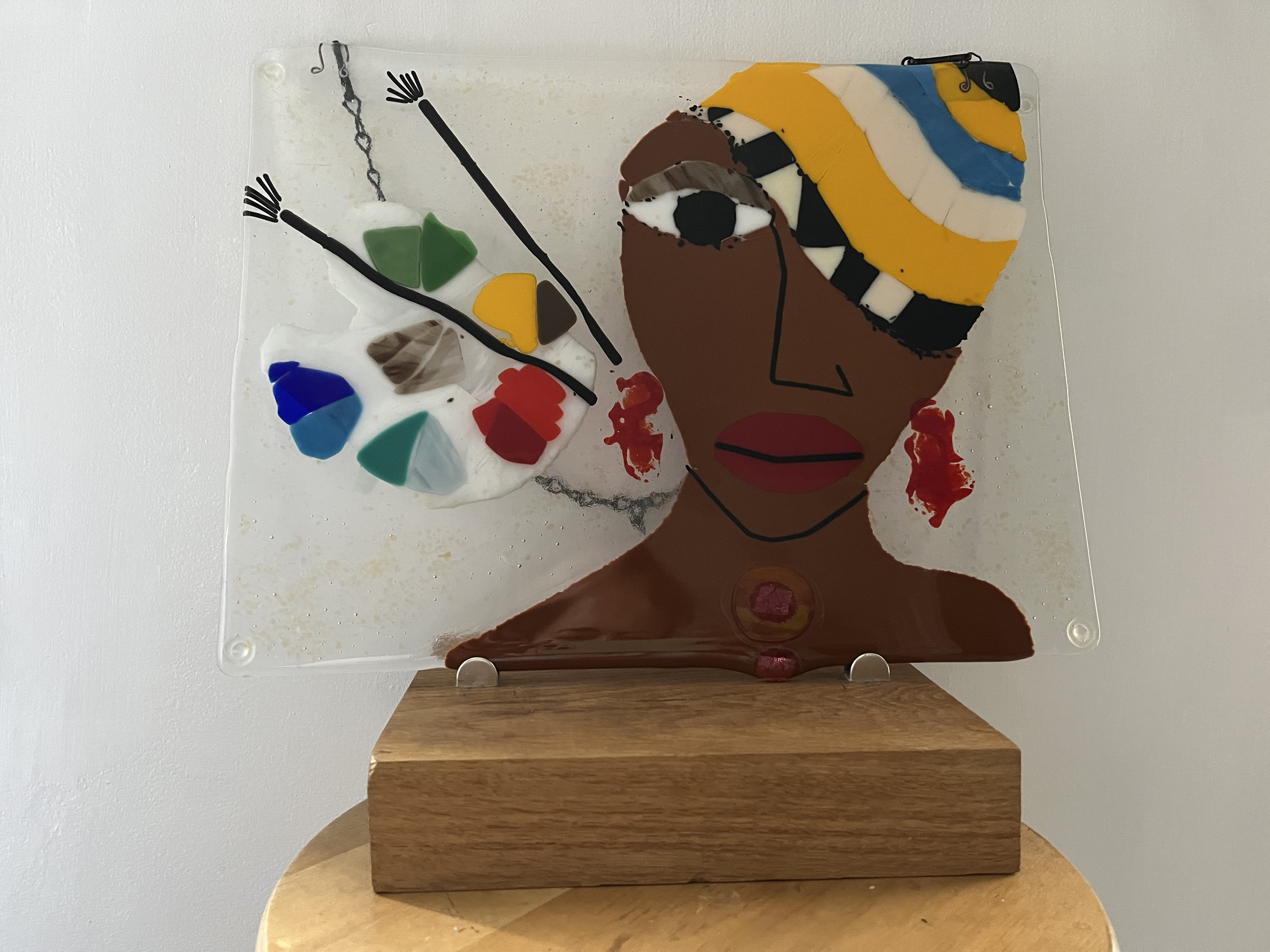 Art Teacher, Glass Painting