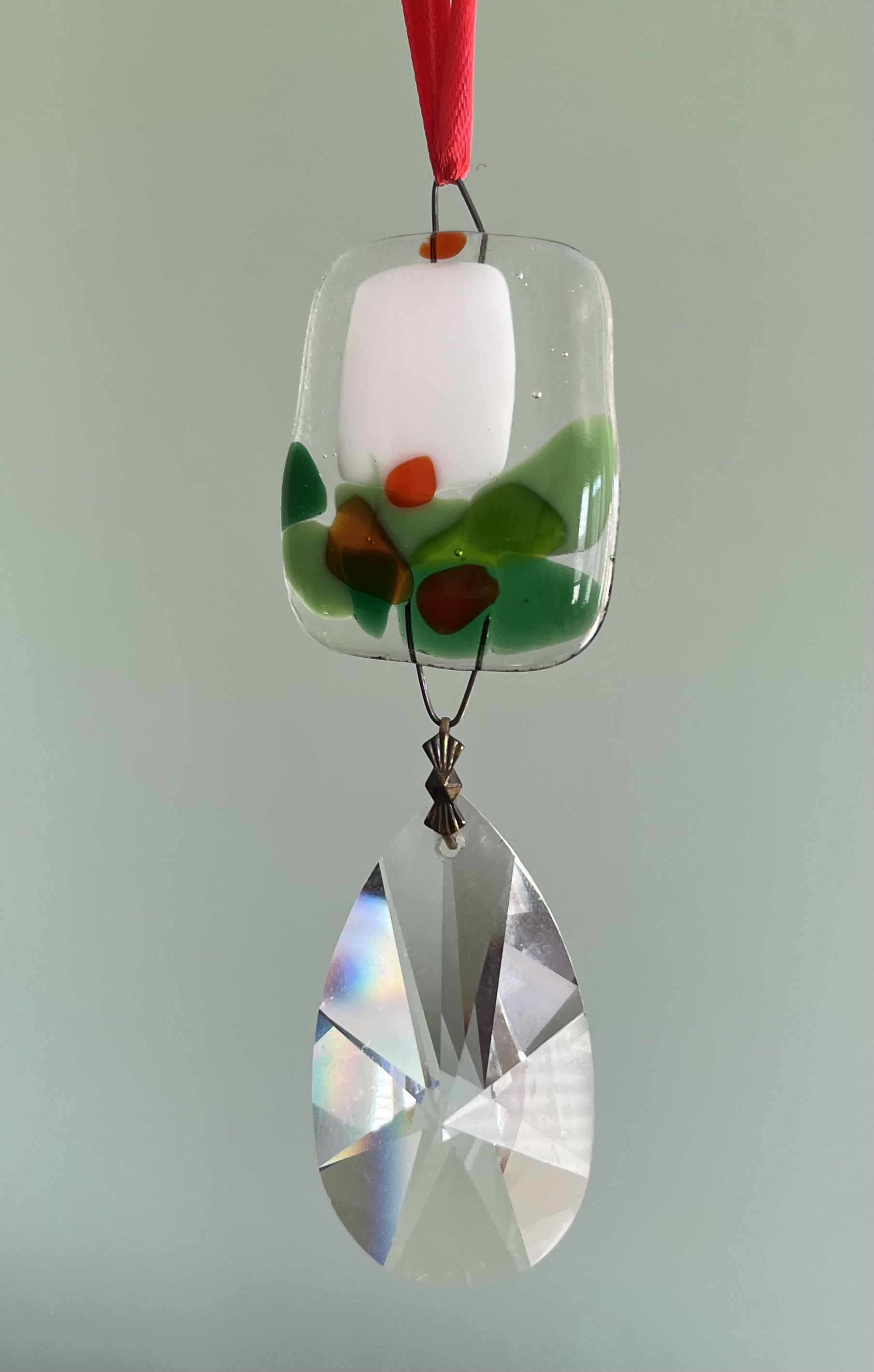 Christmas Candle Handmade Glass Christmas Ornament