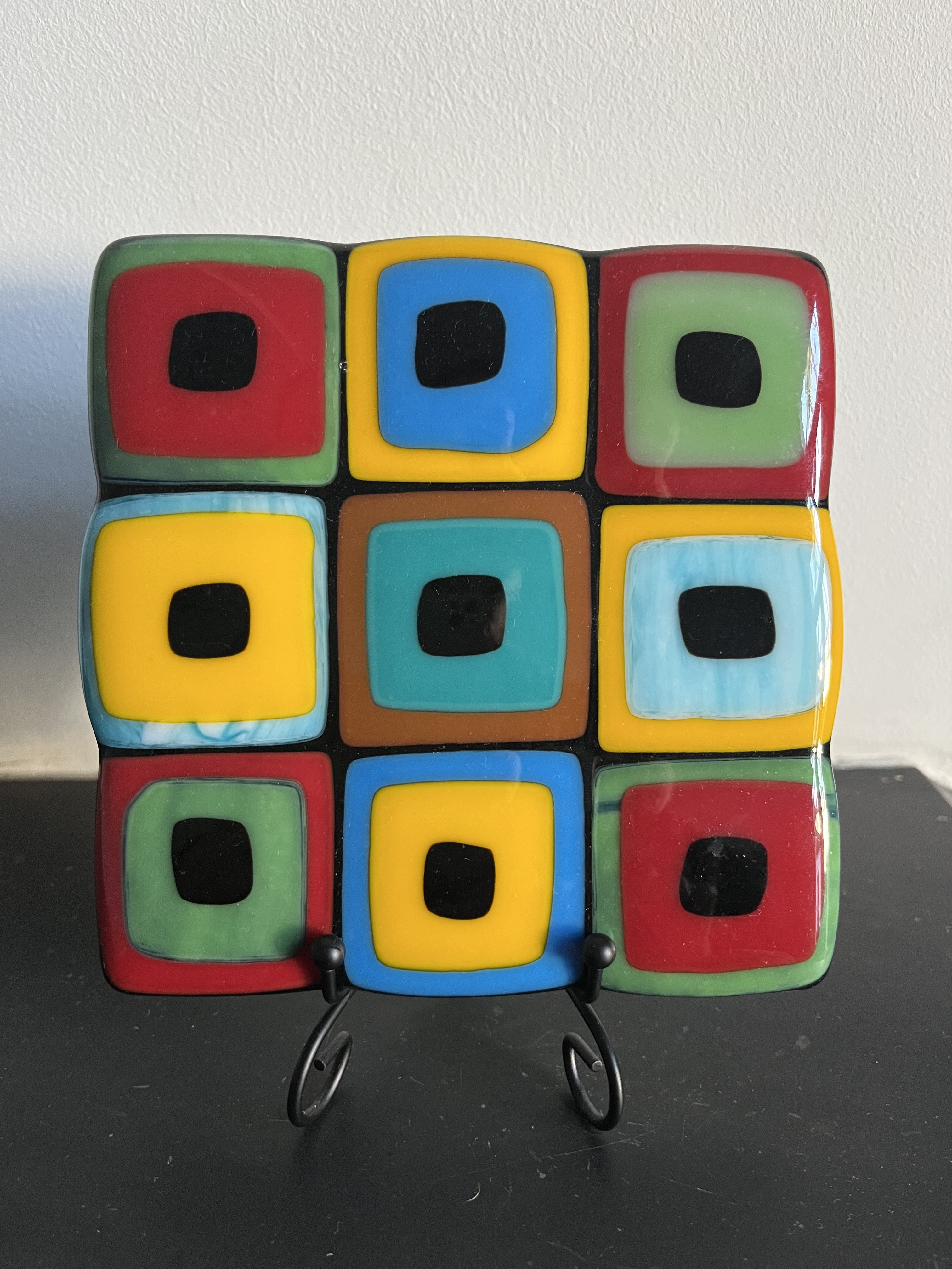 Rainbow Art Deco Style, decorative tile