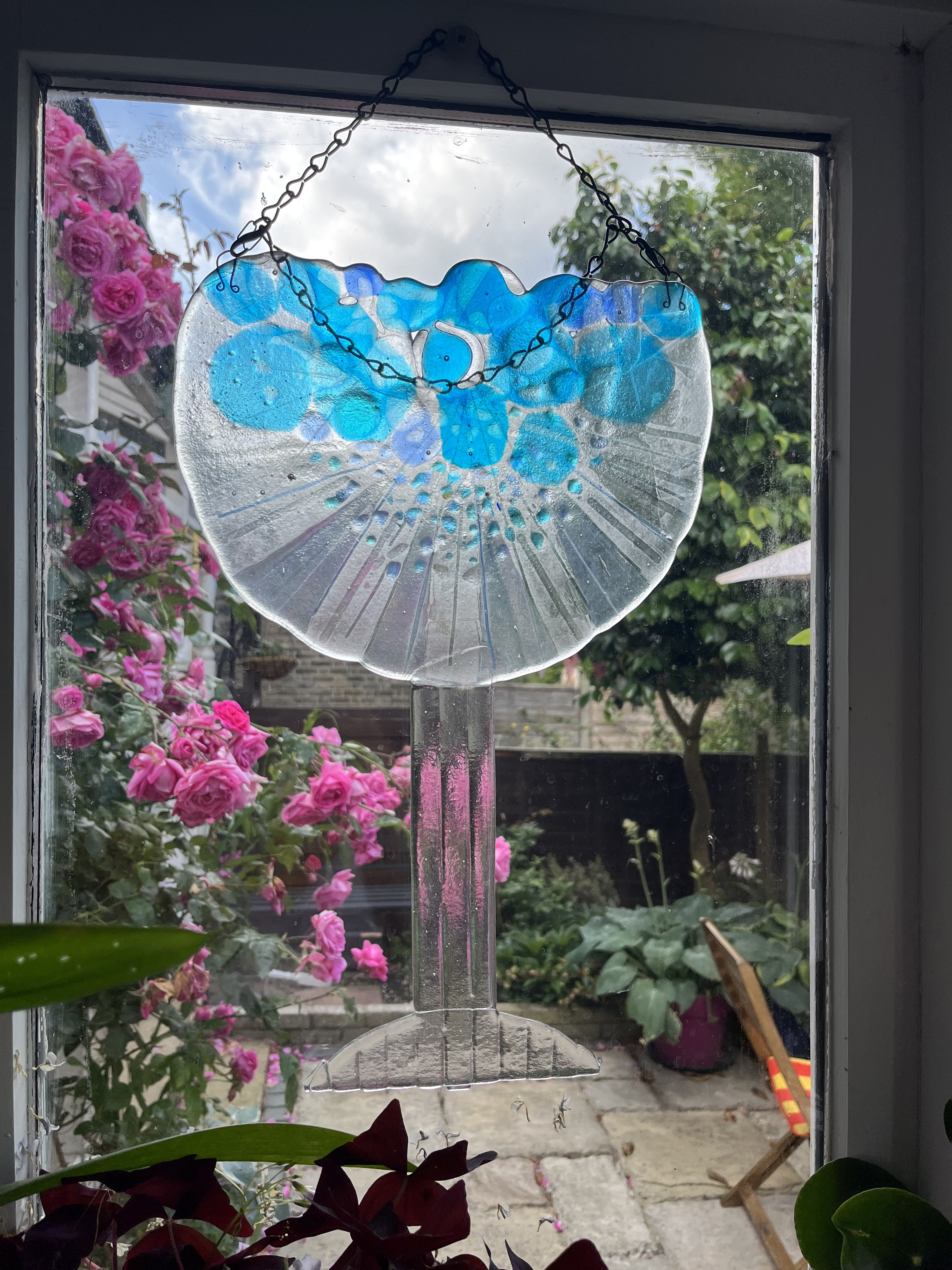 Gin & Tonic Time! Handmade Glass Suncatcher