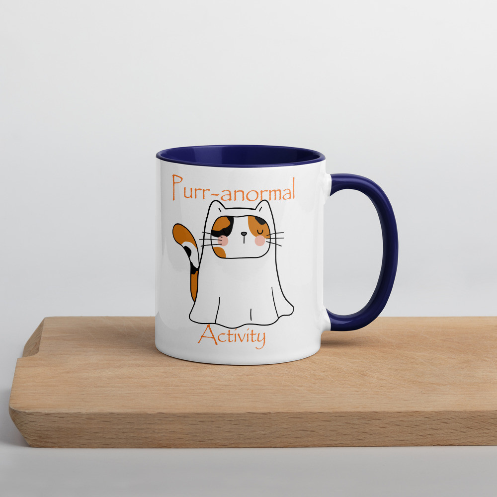Purr-anormal Activity Mug with Color Inside