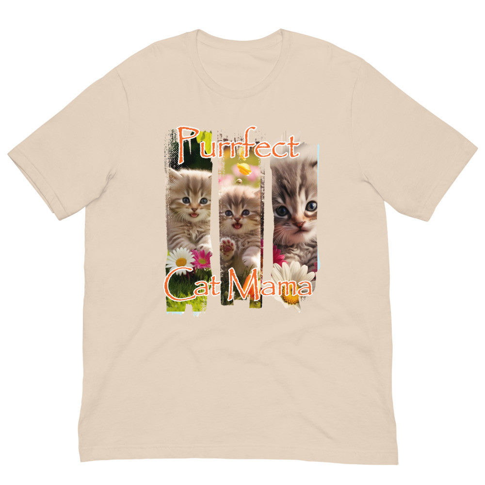 Purrfect Cat Mama Unisex t-shirt
