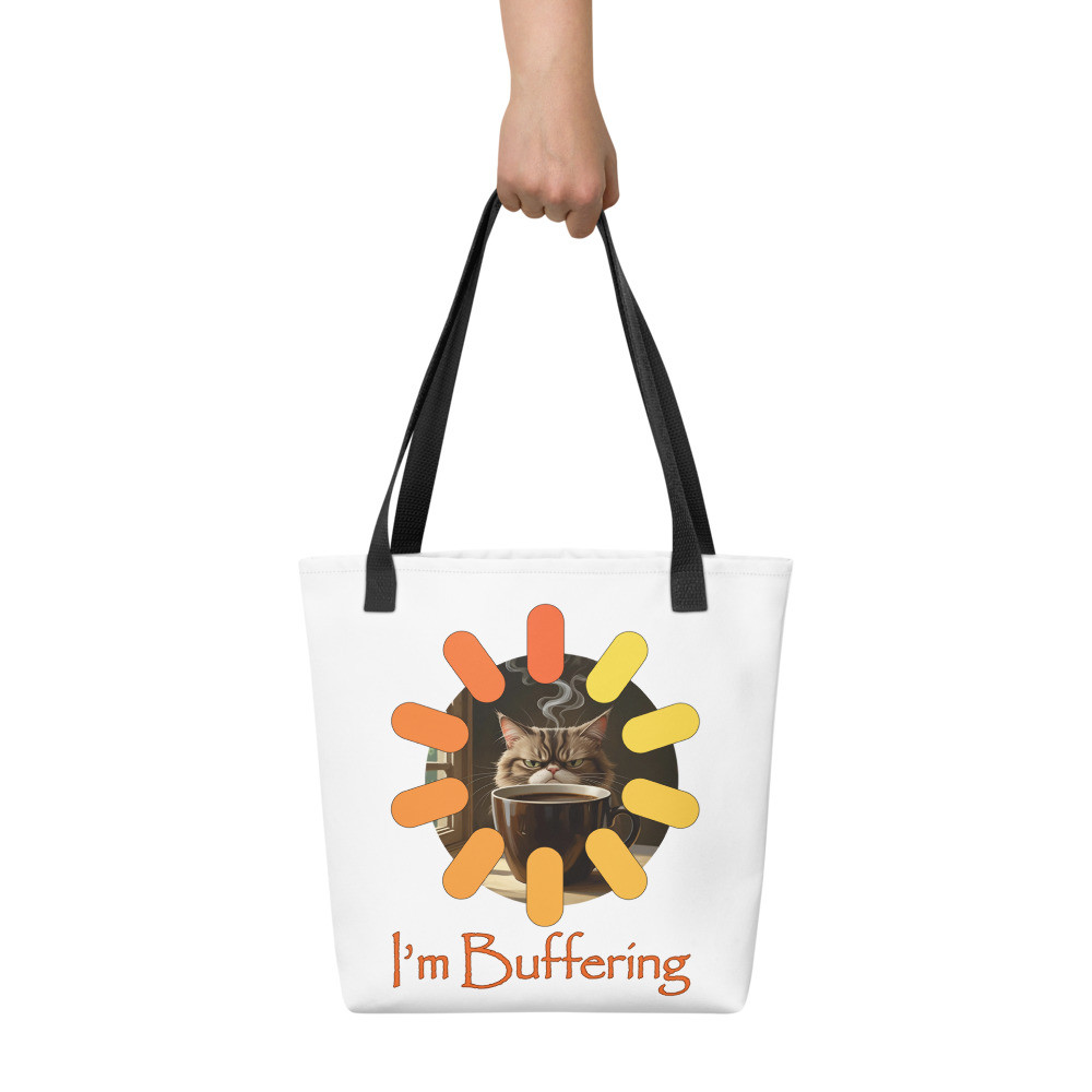 I'm Buffering Tote bag