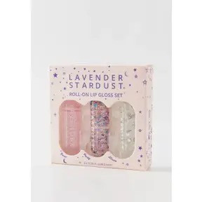 Lavender Stardust Kissing Glitter Lip Gloss Trio Box Set