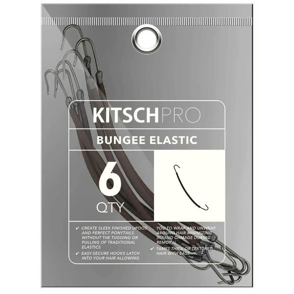 Kitsch Bungee Elastics 6pc (Brown)