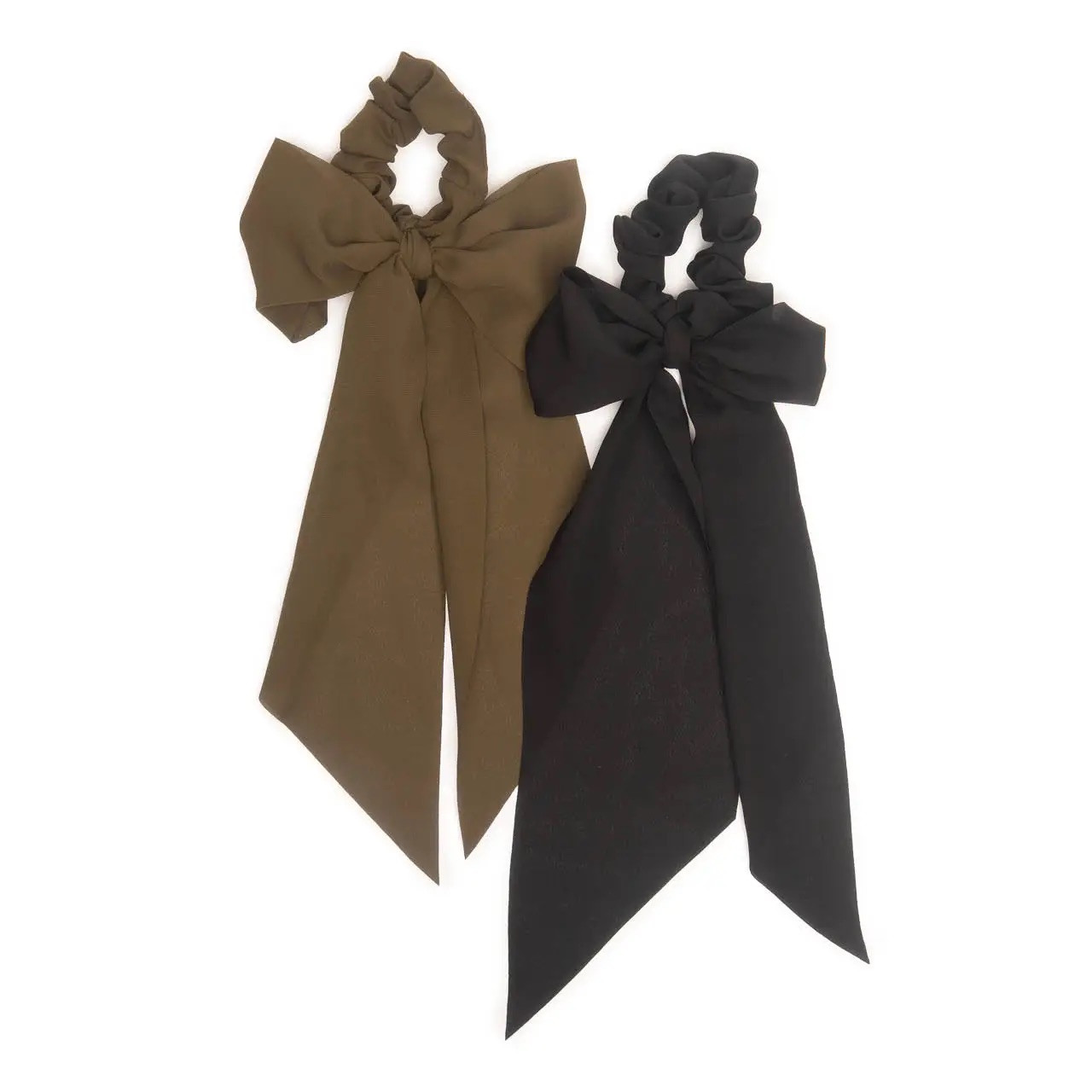 Kitsch Crepe Scarf Scrunchie Set- Moss