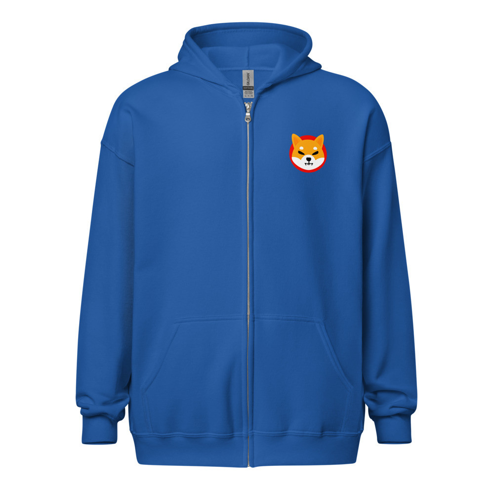 Unisex heavy blend zip hoodie Shiba inu