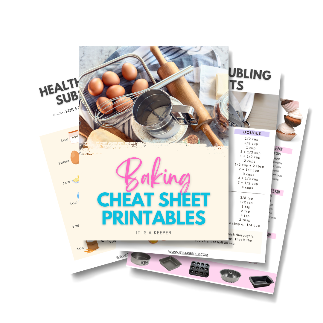 Baking Cheat Sheet Printables